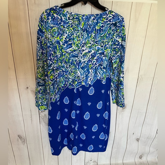 Lilly Pulitzer Blue Beacon Dress Size Medium - Picture 3 of 6